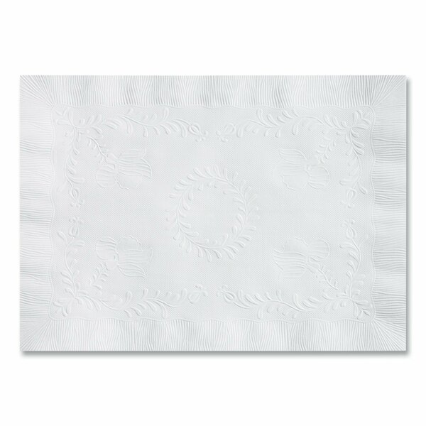 Hoffmaster Anniversary Embossed Placemats, 10 x 14, White, 1000PK PM30659